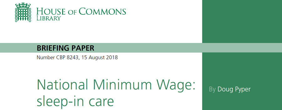 Sleep ins and National Minimum Wage