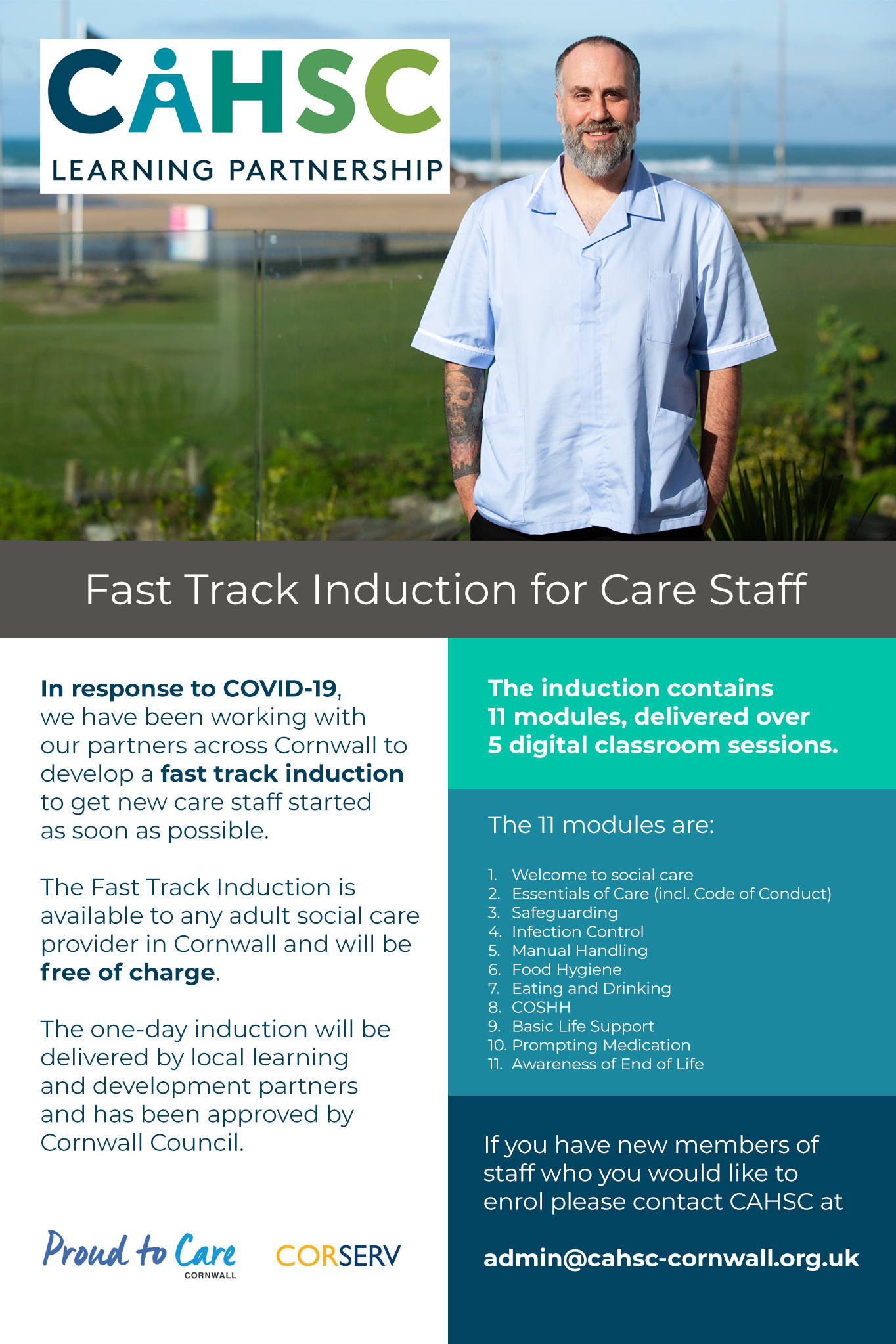 CAHSC fast track induction